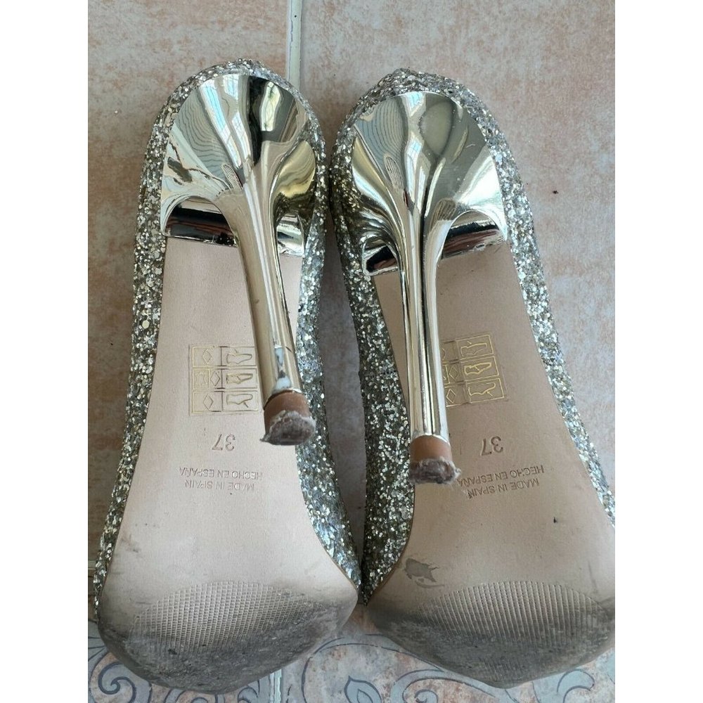 Office London Made in Spain glitter heels size 37 - Picture 6 of 11
